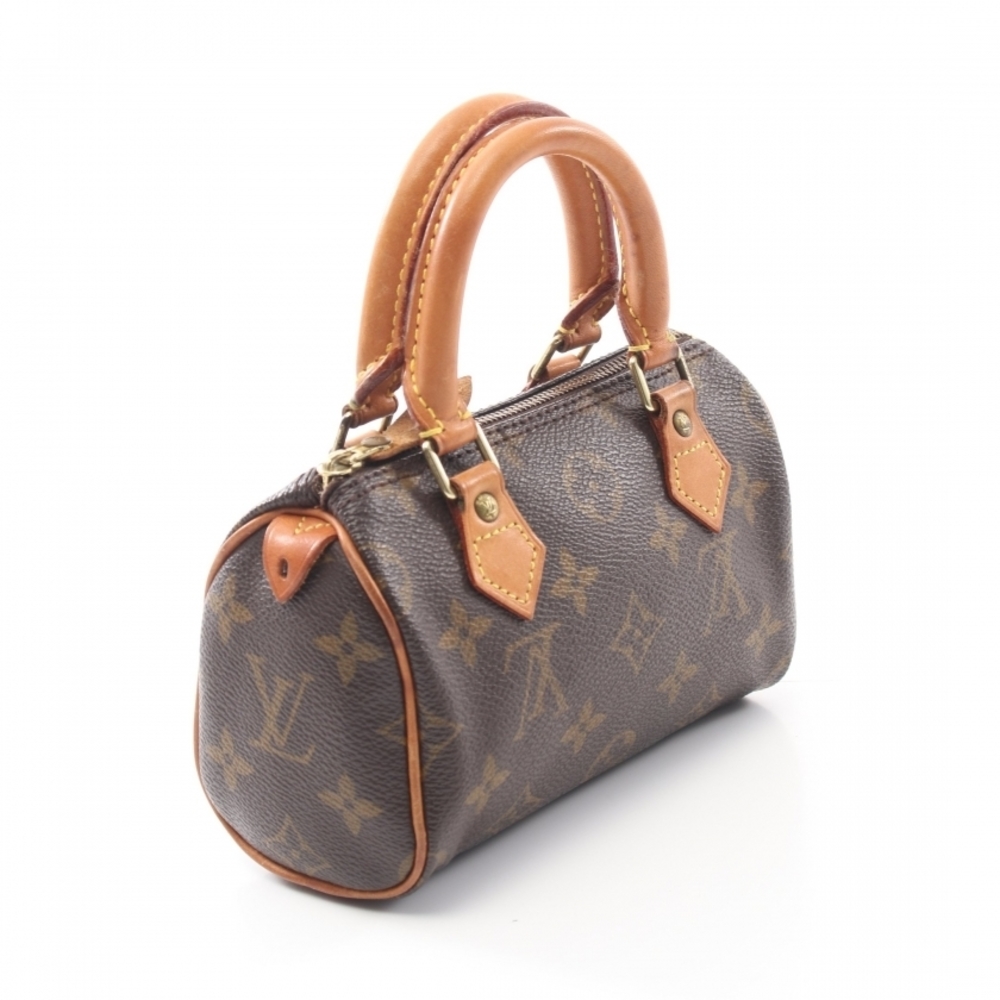 Louis Vuitton Mini Speedy Monogram Handbag Brown